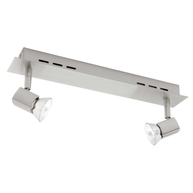 2 Light Cougar Lighting Titan Satin Chrome Spotlight