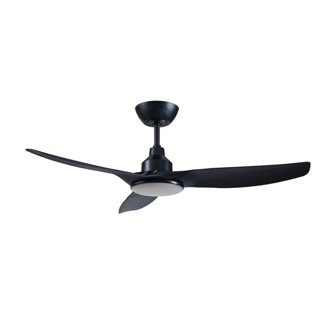 360 Skyfan DC 48" Ceiling Fan with LED Light and Remote Control Black SKY1203BL-L