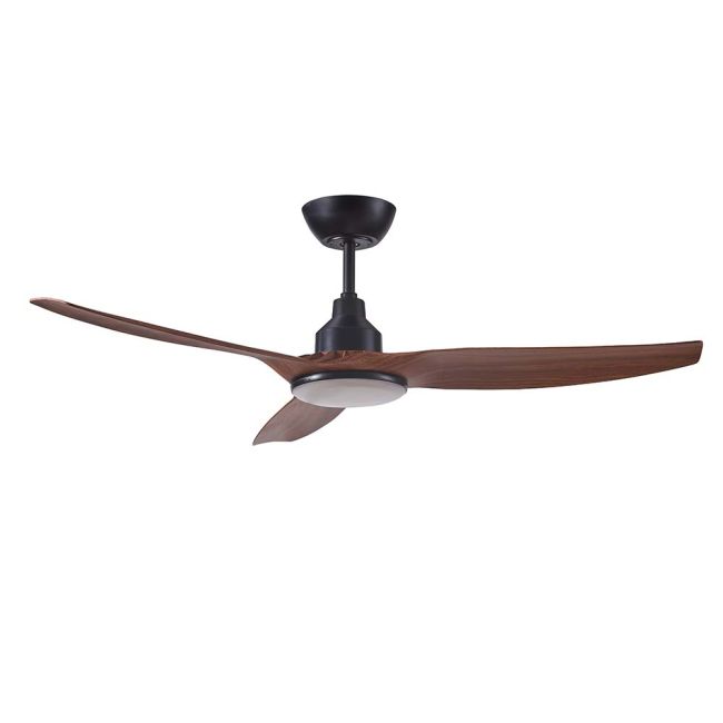 360 Skyfan DC 52" Ceiling Fan with LED Light and Remote Control Teak SKY1303TK-L