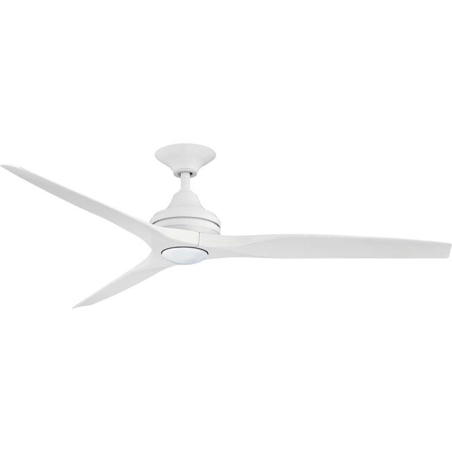 360 Spitfire AC 60" Polymer Ceiling Fan with Wall Control and 17W LED Light Matte White with White Wash Blades SPI60MWWWLED