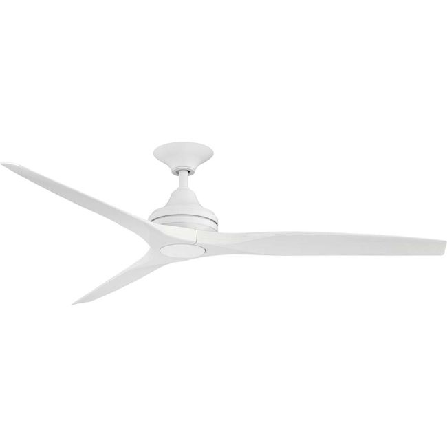 360 Spitfire AC 60" Polymer Ceiling Fan with Wall Control Matte White with White Wash Blades SPI60MWWW