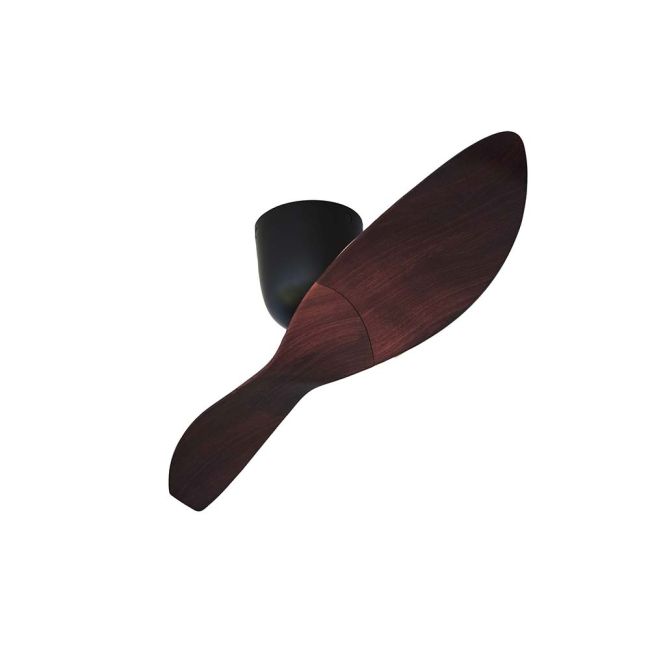 Aeratron AE2+ 50" DC 2 Blade Ceiling Fan with Remote Control Black and Dark Walnut PL250TDW