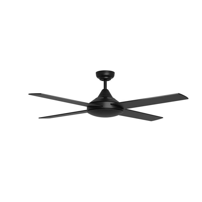 Airborne Bulimba AC Ceiling Fan with Wall Control Black BUL-448-BK