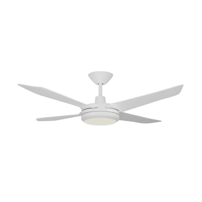 Airborne Enviro DC LED Light 52" Ceiling Fan with Remote Control Matt White EDC-452-WH-L