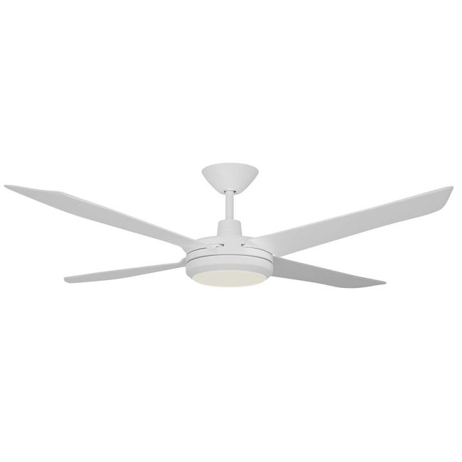 Airborne Enviro DC LED Light 60" Ceiling Fan with Remote Control Matt White EDC-460-WH-L