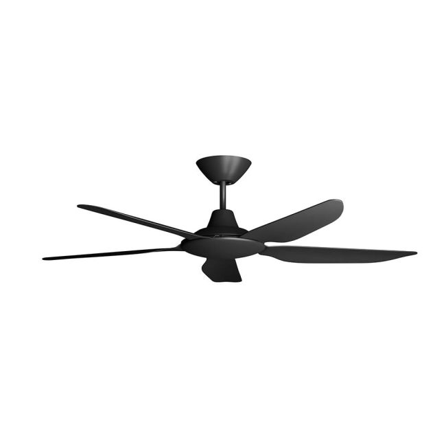 Airborne Storm 52" DC Ceiling Fan with Remote Control Black STO-552-BK