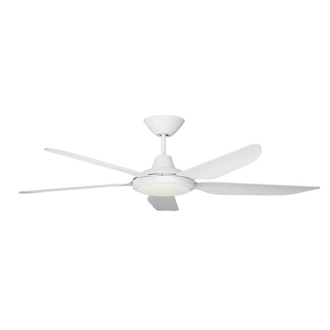 Airborne Storm LED Light 56" DC Ceiling Fan with Remote Control White STO-556-WH-L