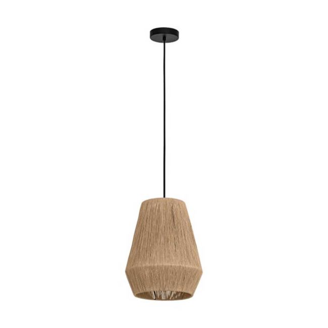 Alderney Natural Thread 1 Light Pendant by Eglo