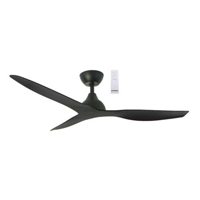 Avoca 52" DC Martec Remote Ceiling Fan in Matt Black MADC133MMR