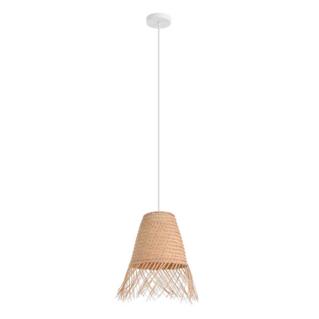 Aycliffe Natural Cane Pendant Light by Eglo