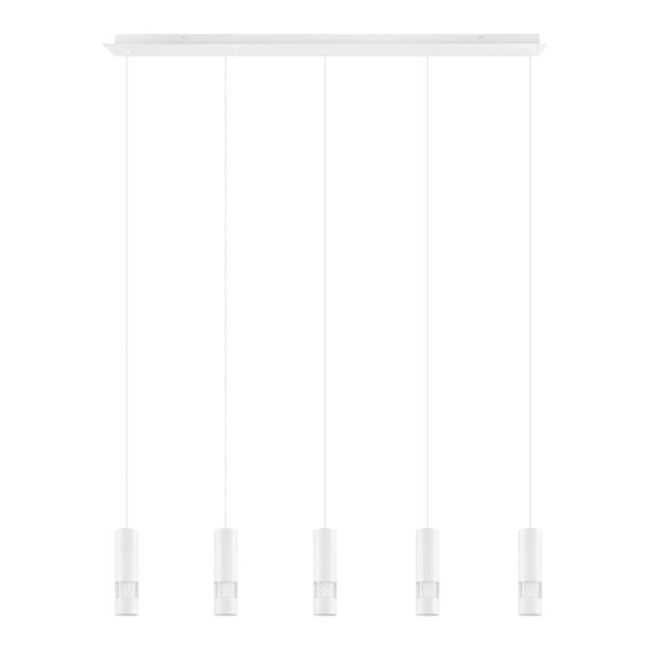 Bernabeta White 5 Light LED Pendant by Eglo