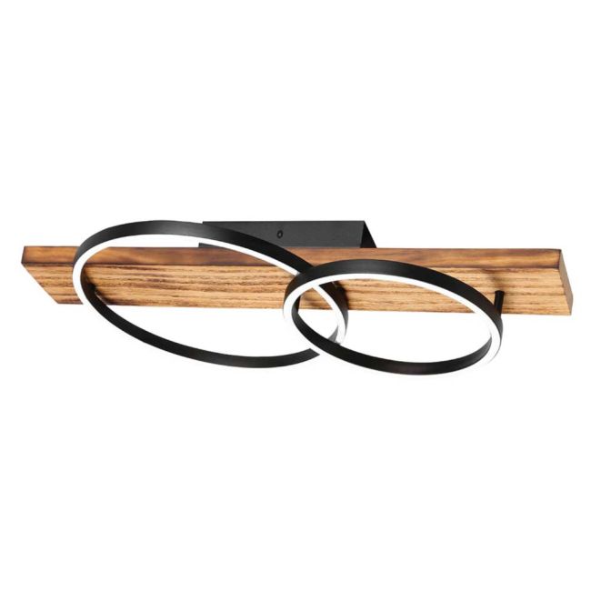 Boyal Rustic Wood 24W LED Ceiling Light by Eglo