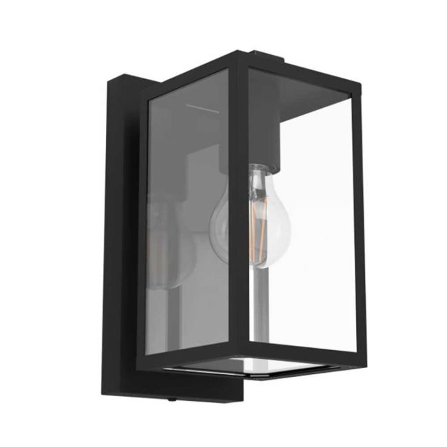 Budrone Black Exterior Wall Light by Eglo