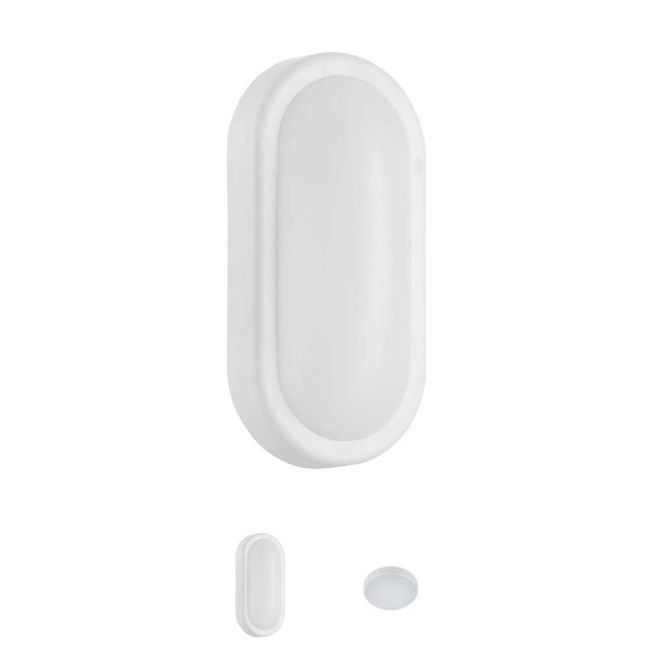 Burleigh 12W LED Black and White Wall/Ceiling Light by Eglo
