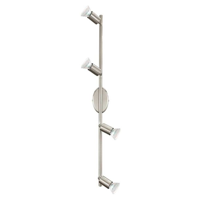 Buzz GU10 LED 4 Light Spotlight in Satin Nickel by Eglo