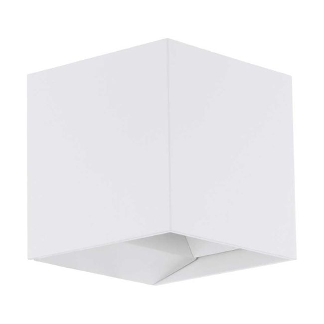 Calpino White Exterior LED Up and Down Wall Light by Eglo