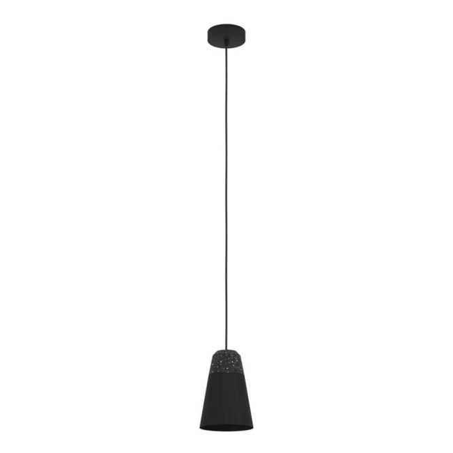 Canterras Black and Terrazzo 1 Light Pendant by Eglo