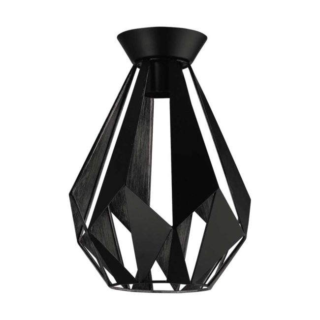 Carlton 1 Black and Silver DIY Batten Fix by Eglo