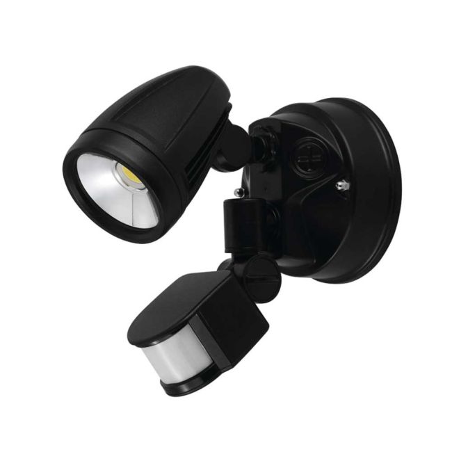 Chopper Black 15W LED 1 Light Exterior Spotlight and Sensor by Eglo