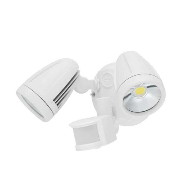 Chopper White 30W LED 2 Light Exterior Spotlight and Sensor by Eglo