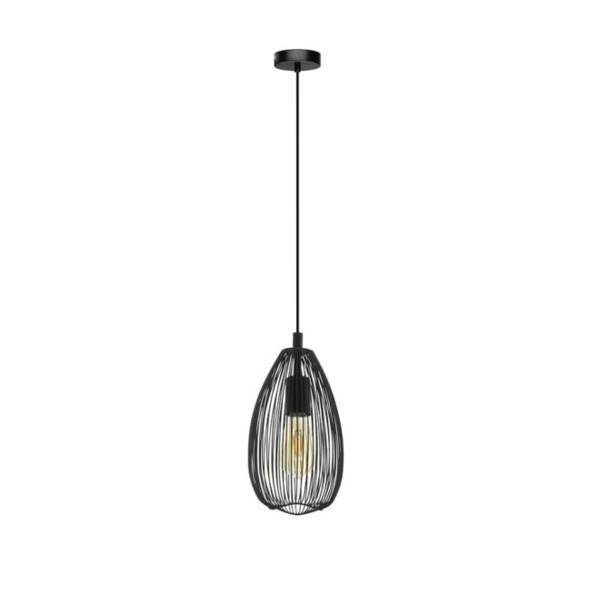 Clevedon Black E27 Pendant Light by Eglo