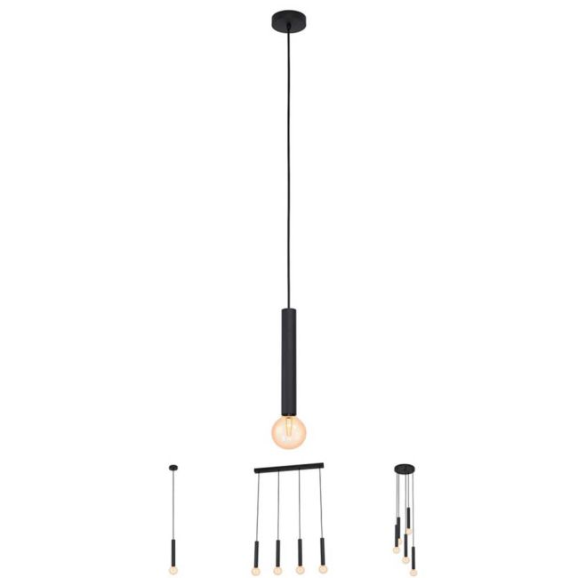 Cortenova Black Pendant Light by Eglo