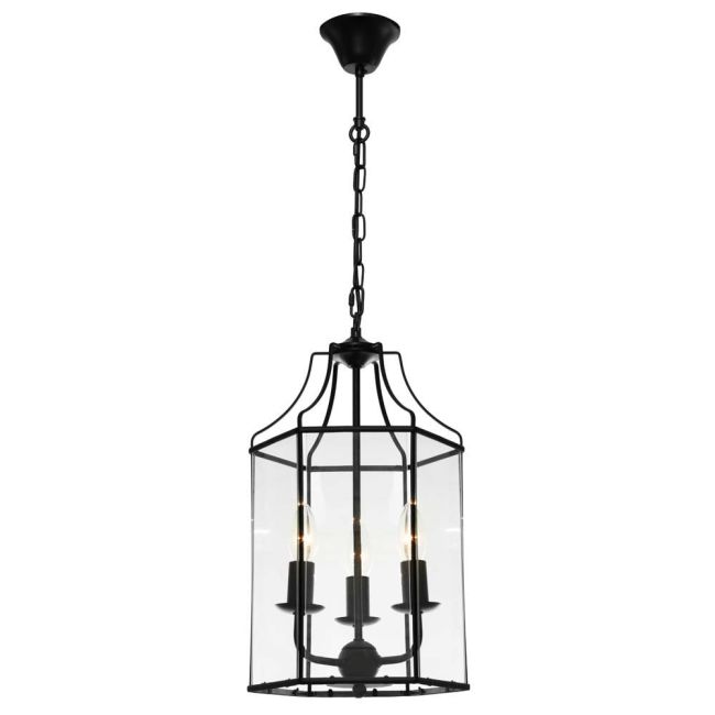 Cougar Lighting Arcadia 3 Light Pendant Black