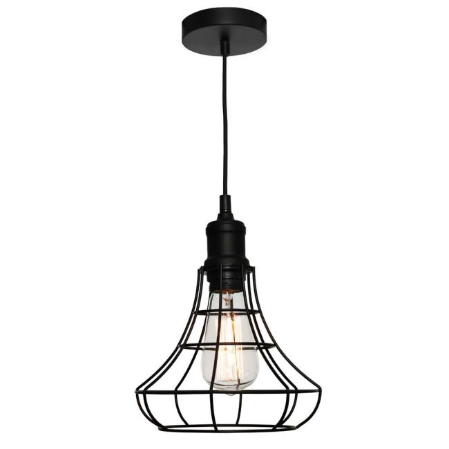 Cougar Lighting Cage Small Pendant Light in Black