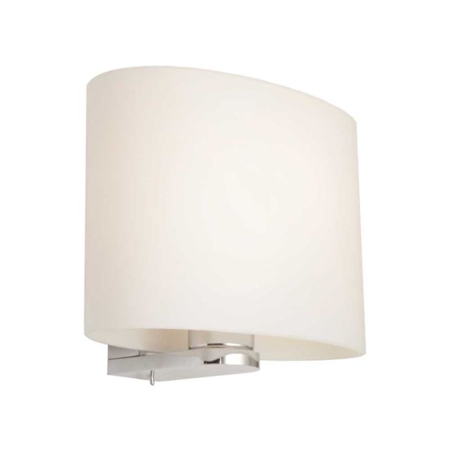 Cougar Lighting Cordula Wall Light in Opal Glass with Chrome