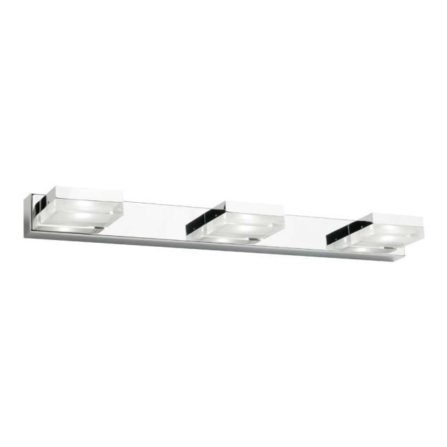 Cougar Lighting Cube 3 Light 15W LED Vanity Light in Chrome