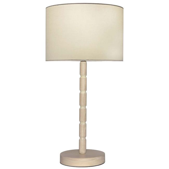 Cougar Lighting Emma Table Lamp in Timber with Off White Shade