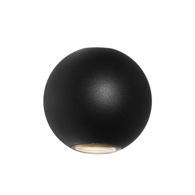Cougar Lighting Genoa Exterior LED Up Down Wall Light in Black