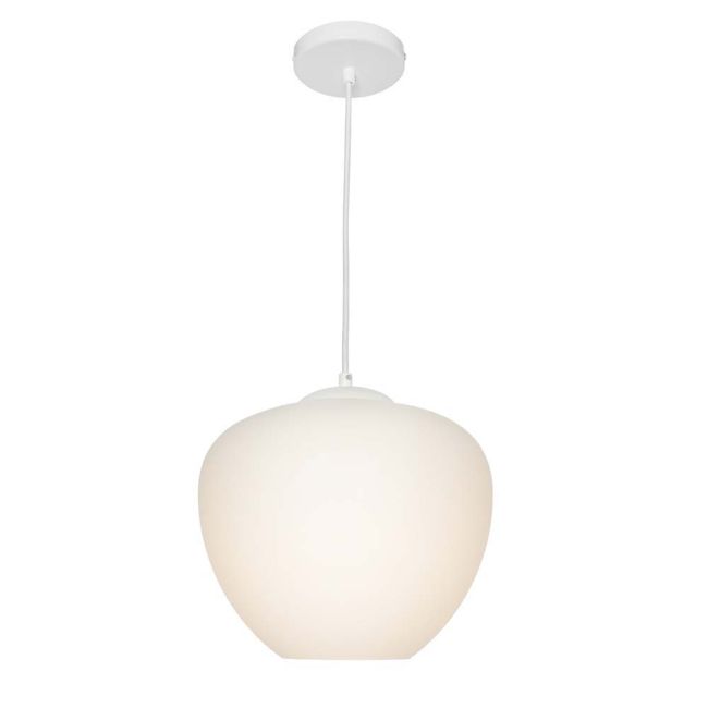 Cougar Lighting Helena Small Pendant White with Opal Glass