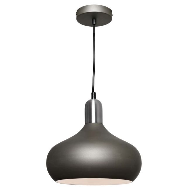 Cougar Lighting Sloan Pendant Light Charcoal with Satin Chrome