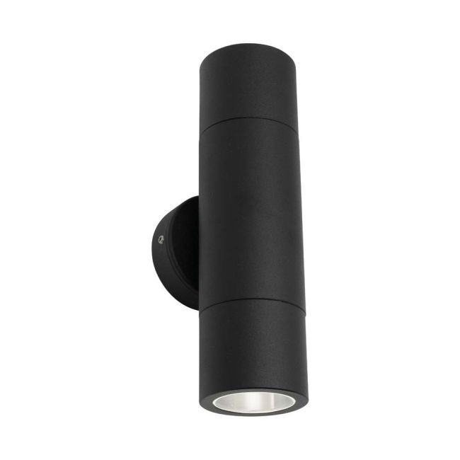 Cougar Lighting Stockholm Exterior 2 Light Wall Light Black