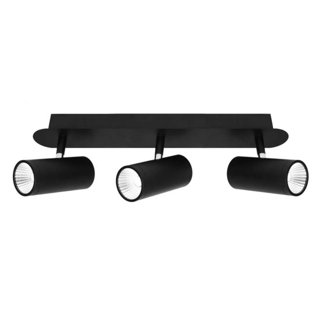 Cougar Lighting Urban 3 Light 15W 4000K Rail Spotlight Black