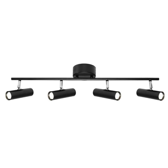 Cougar Lighting Vector 4 Light 20W Rail Spotlight Black