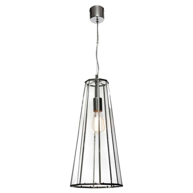 Cougar Lighting Zara Pendant Chrome with Clear Glass