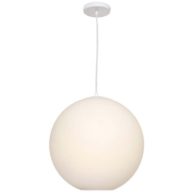 Cougar Lighting Orpheus Pendant Large White with White Glass