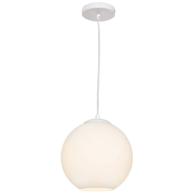 Cougar Lighting Orpheus Pendant Small White with White Glass