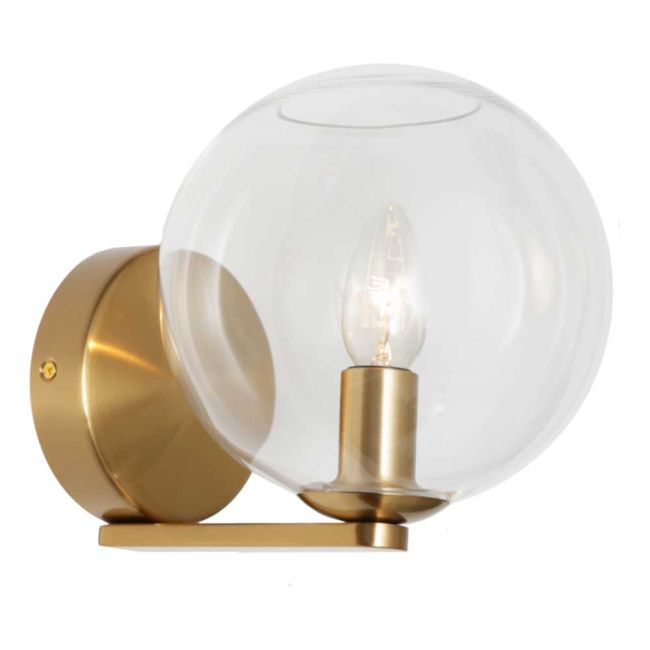 Cougar Lighting Orpheus Wall Light Gold with Clear Glass
