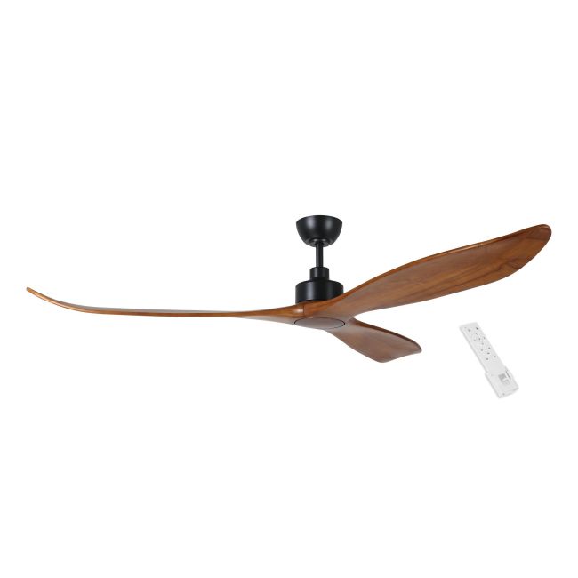 Currumbin DC 80" Black with Merbau Ceiling Fan by Eglo 20619328