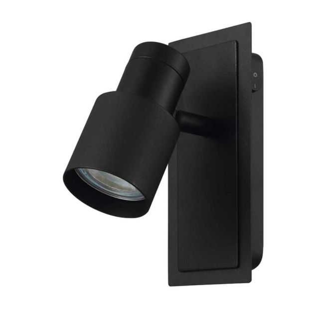 Davida 2 Black GU10 1 Light LED Spotlight by Eglo