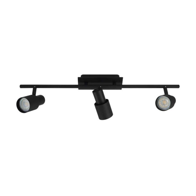 Davida 2 Black GU10 3 Light LED Spotlight by Eglo