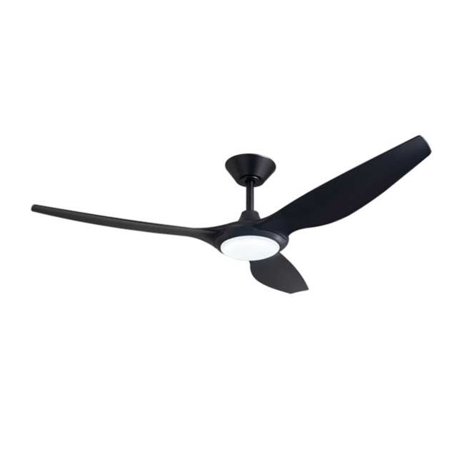 ThreeSixty Delta DC 56" 3 Blade Ceiling Fan with Remote Control Black DEL56BK