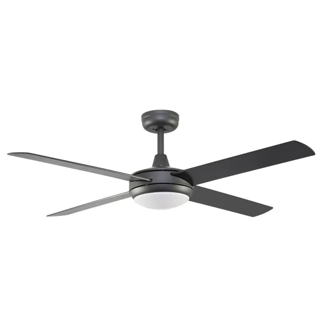 Eco Silent Deluxe Black 52" DC Smart Ceiling Fan & Light by Fanco F1201-202
