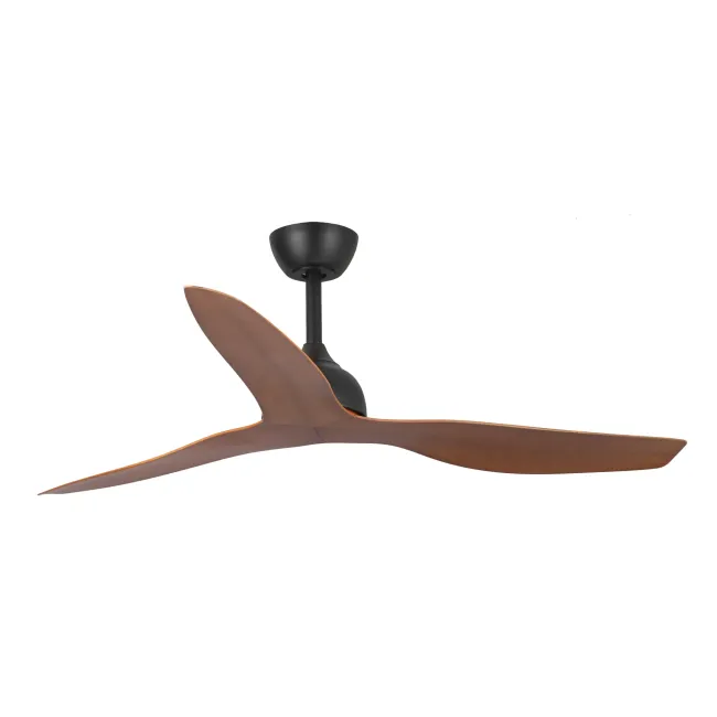 Eco Style DC 52" Ceiling Fan in Black with Koa by Fanco F4010-205