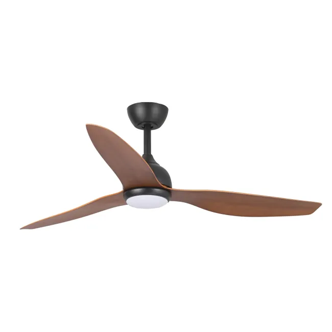 Eco Style DC 52" Ceiling Fan & LED Light in Black & Koa by Fanco F4011-205