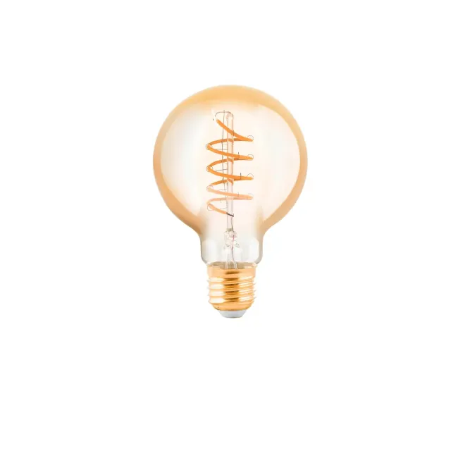 Eglo 4W Amber LED G80 E27 Globe 110079