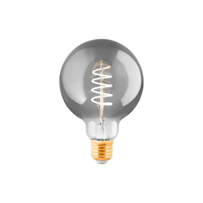 Eglo 4W Black Transparent LED G95 E27 Globe 110086